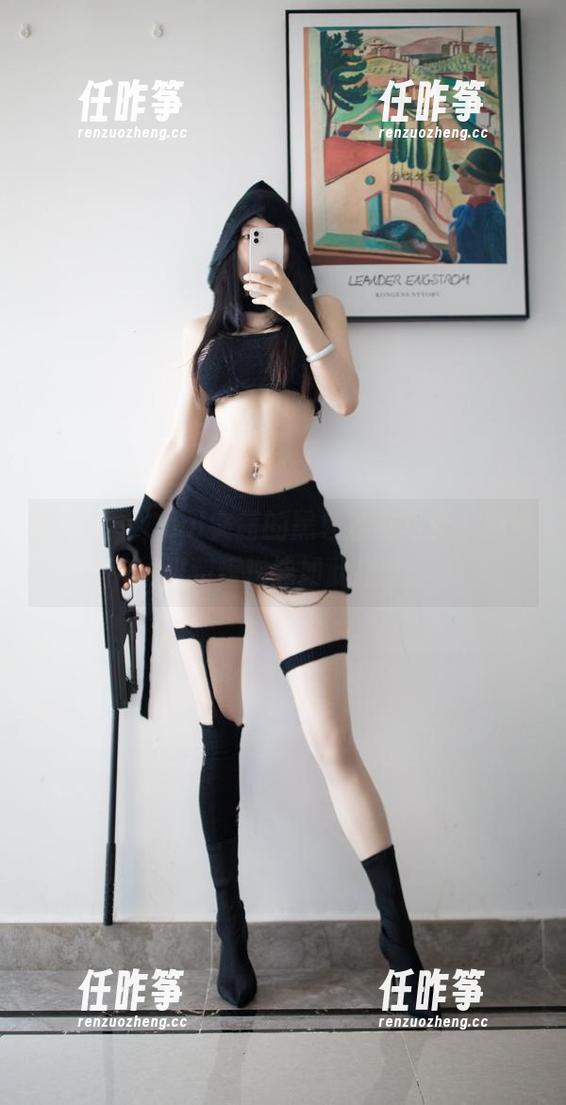 微密圈 - Cool文茜的黑色魅惑写真，原来优雅和叛逆能如此接近。-任昨筝